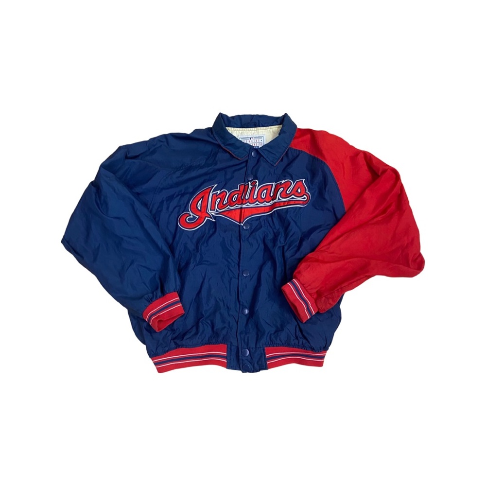 Starter Genuine Merchandise Cleveland Indians Size XL Jacket Red, White, Blue